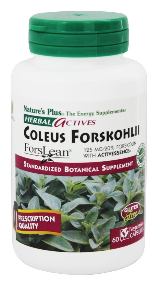 De ervas Ativos Coleus Forskohlii Forskolin 125 mg. - Cápsulas vegetarianas 60 Natures Plus