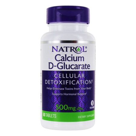 Cálcio D-Glucarato Desintoxicação Celular - 60 Tablets Natrol