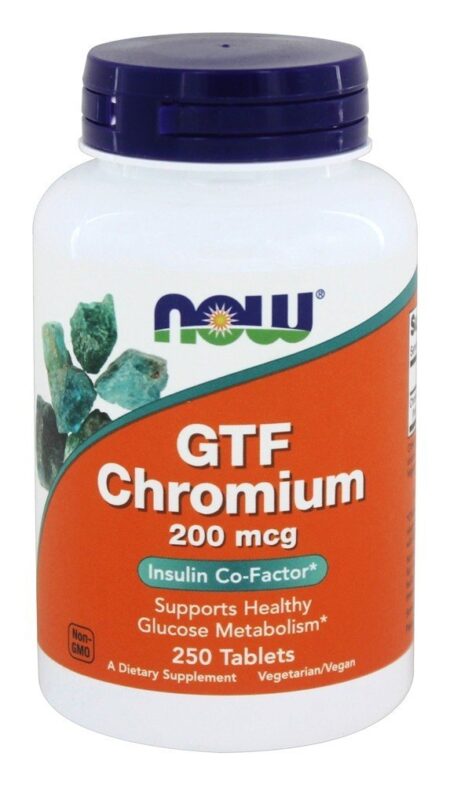 GTF Chromium 200 mcg. - 250 Tablets NOW Foods