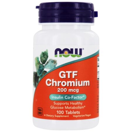 GTF Chromium 200 mcg. - 100 Tablets NOW Foods