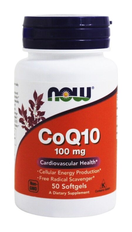 CoQ10 Para a Saúde Cardiovascular 100 mg. - 50 Softgels NOW Foods