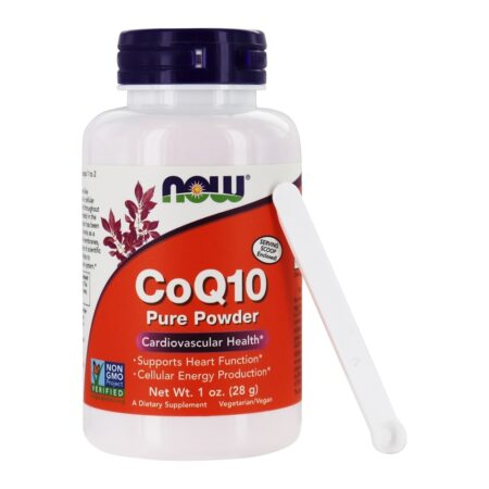 Saúde Cardiovascular CoQ10 Pure Pó - 1 oz. NOW Foods