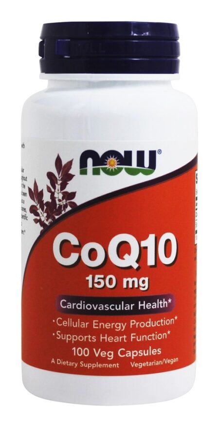 CoQ10 Para a Saúde Cardiovascular 150 mg. - Cápsulas vegetarianas 100 NOW Foods