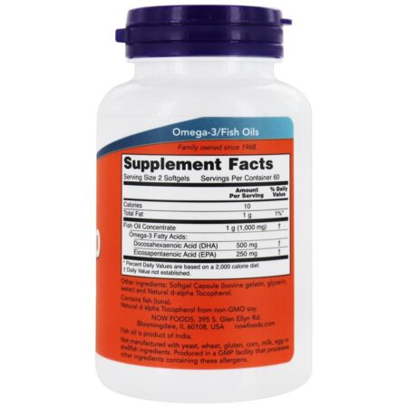 DHA-250 - 120 Softgels NOW Foods - Image 2