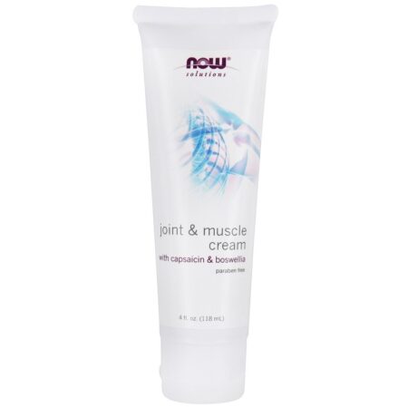 NOW Solutions Creme para Articulações e Músculos com Capsaicina e Boswellia - 4 fl. oz. NOW Foods