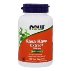 Kava Kava Extrair Estresse Apoiar 250 mg. - Cápsulas 120 NOW Foods