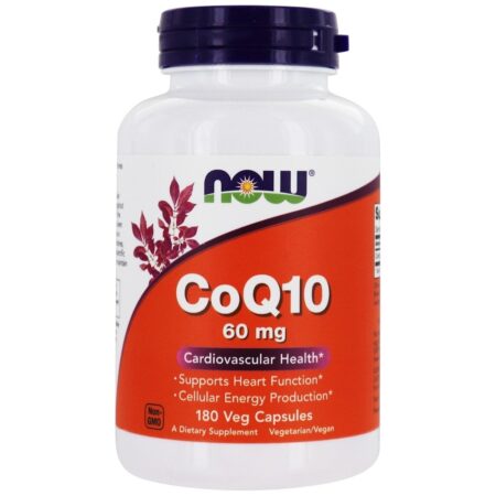 CoQ10 Para a Saúde Cardiovascular 60 mg. - 180 Cápsula (s) vegetal (s) NOW Foods