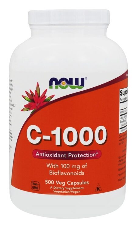 C1000 com 100mg de bioflavanoides e rutina - Cápsulas 500 NOW Foods