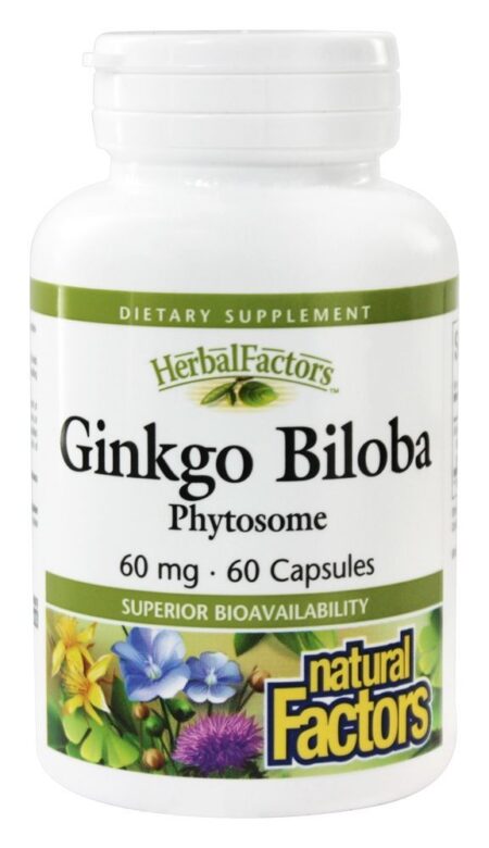 Absorção Reforçada de Phytosome de Ginkgo Biloba 60 mg. - Cápsulas 60 Natural Factors