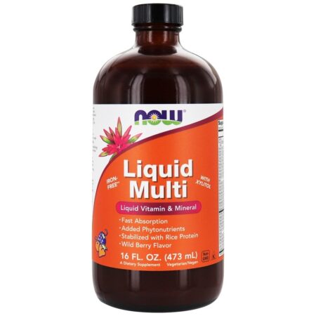 Liquid Multi Vitamin Wild Berry Wild-Free - 16 fl. oz. NOW Foods