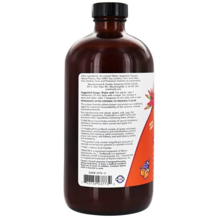 Liquid Multi Vitamin Wild Berry Wild-Free - 16 fl. oz. NOW Foods - Image 3