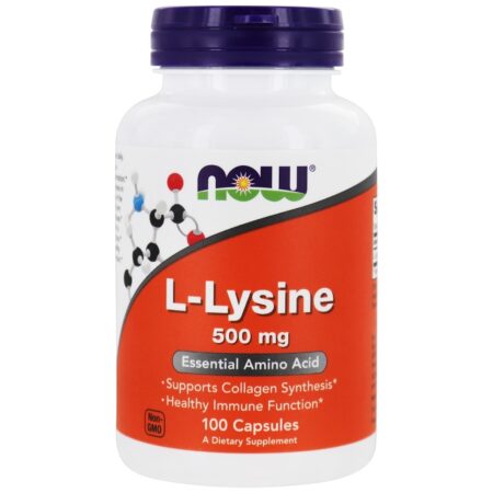 L-Lisina 500 mg. - Cápsulas 100 NOW Foods