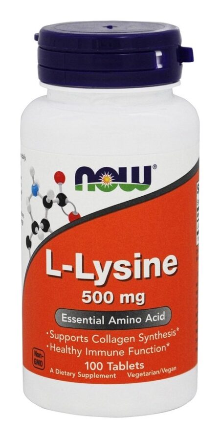 L-Lisina Vegetariana 500 mg. - 100 Tablets NOW Foods