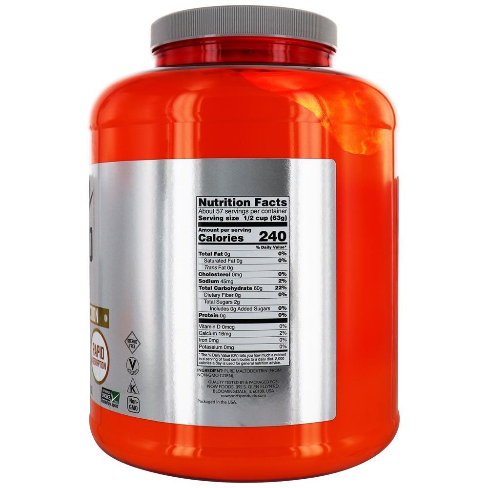 AGORA Sports Carbo Gain Powder - 8 lbs. NOW Foods - Imagem 2