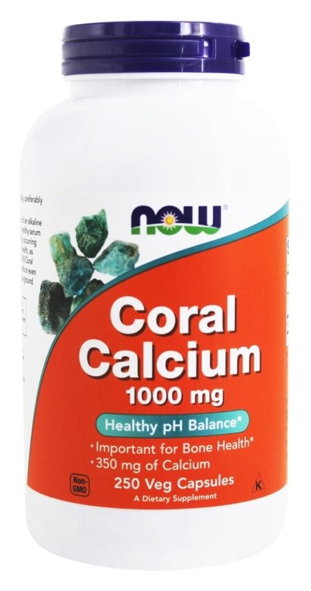 Cálcio Coral 1000 mg. - 250 Cápsula (s) vegetal (s) NOW Foods