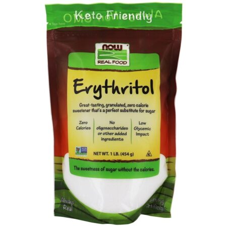 NOW Real Food Eritritol Adoçante Natural - 1 lb. NOW Foods