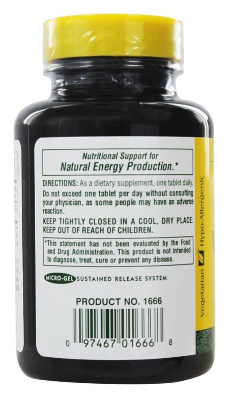 Liberação sustentada de vitamina B6 500 mg. - 90 Tablets Natures Plus - Image 3