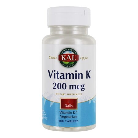 Vitamina K 200 mcg. - 100 Tablets Kal