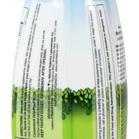 Fonte de Vida Animal Desfile Líquido Crianças Múltiplas Vitamina & Mineral Tropical Baga - 8 fl. oz. Natures Plus - Imagem 4