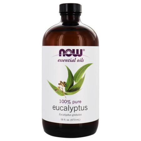 Óleo Essencial de Eucalipto 100% Pure - 16 fl. oz. NOW Foods