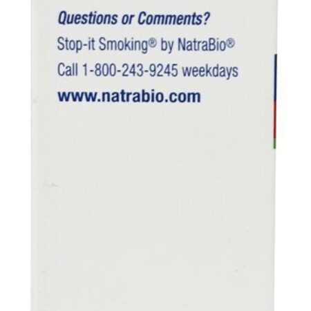 Stop-It Smoking Deixar de fumar Aid - 60 Tablets NatraBio - Imagem 4