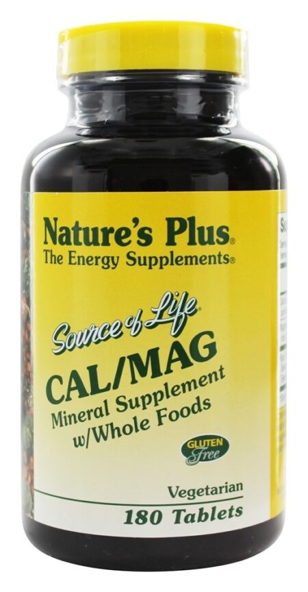 Fonte de Vida Cal / Mag 500 / 250 Mg - 180 Tablets Natures Plus