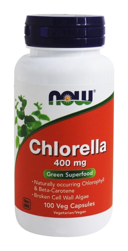 Chlorella 400 mg. - 100 Cápsula (s) vegetal (s) NOW Foods