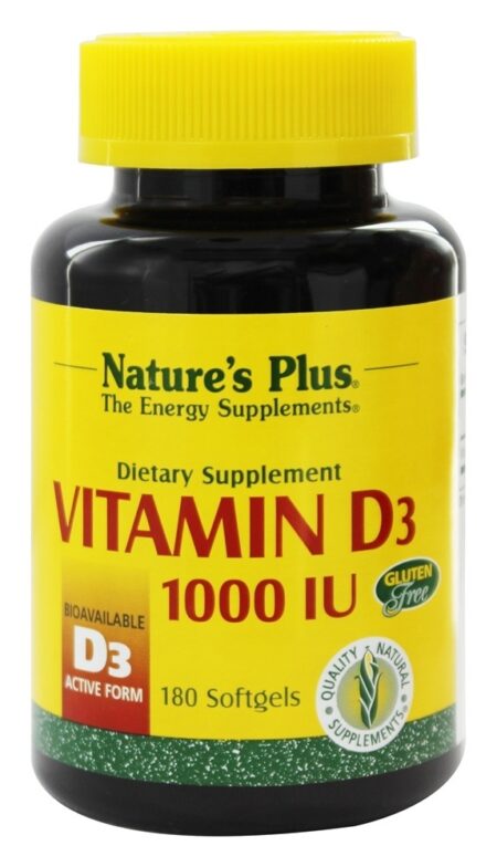 Vitamina D3 1000 UI - 180 Softgels Natures Plus