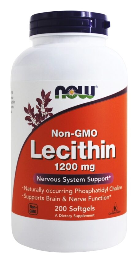 Lecitina 19 Grãos 1200 mg. - 200 Softgels NOW Foods