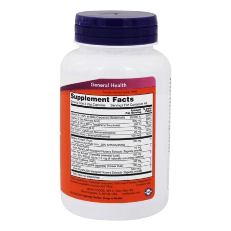 Suporte Ocu - 120 Cápsula (s) vegetal (s) (anteriormente Eye Support) NOW Foods - Imagem 2