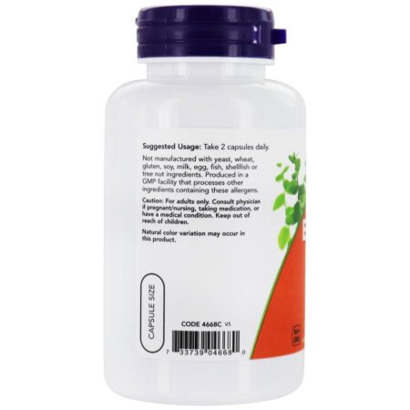 Eyebright Herb 410 mg. - 100 Cápsula (s) vegetal (s) NOW Foods - Imagem 3