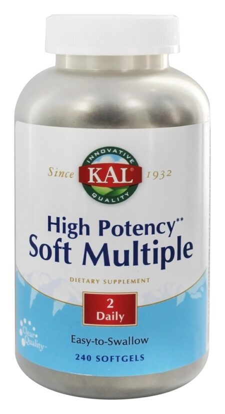 Multivitamínico Suave de Alta Potência - 240 Softgels Kal