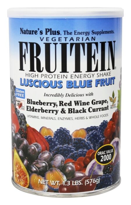 Fruitein Fruto Tremer Vegetariano Melado Azul Fruto - 1.3 lbs. Natures Plus