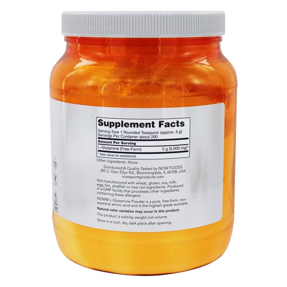 NOW Sports L-Glutamine Powder Aminoácidos – 35.3 oz. NOW Foods — foto 2 NOW Sports L-Glutamine Powder Aminoácidos - 35.3 oz. NOW Foods - Imagem 2