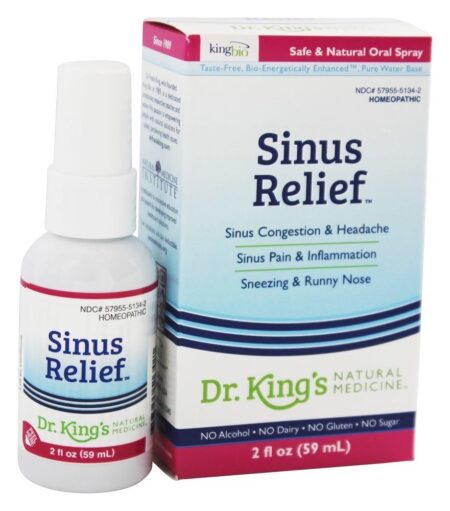 Medicina Natural Homeopática Sinus Relief - 2 oz. King Bio