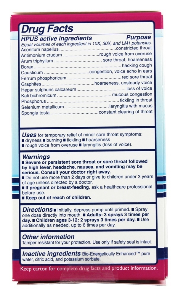 Medicina Natural Homeopática Dor de Garganta e Laringite - 2 oz. King Bio - Imagem 2