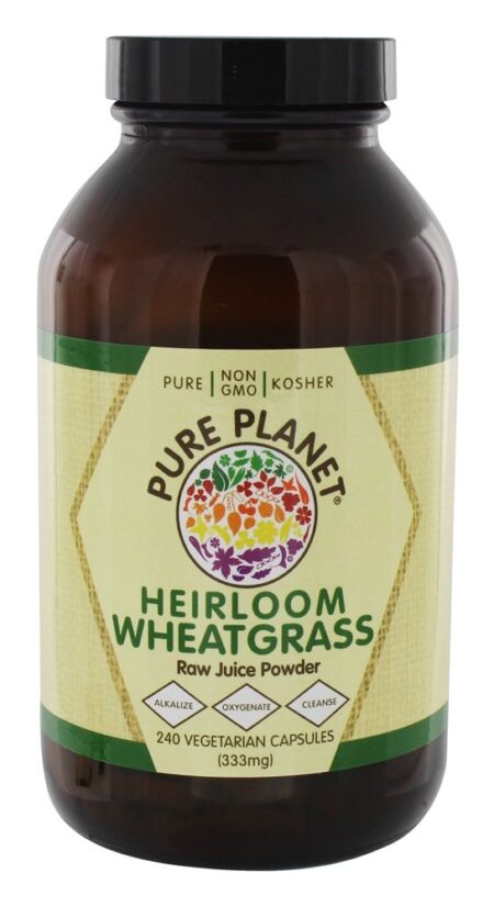 Relva Wheatgrass - Cápsulas vegetarianas 240 Pure Planet