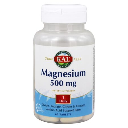 Magnésio 500 mg. - 60 Tablets Kal