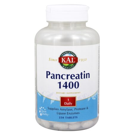 Pancreatina 1400 mg. - 250 Tablets Kal