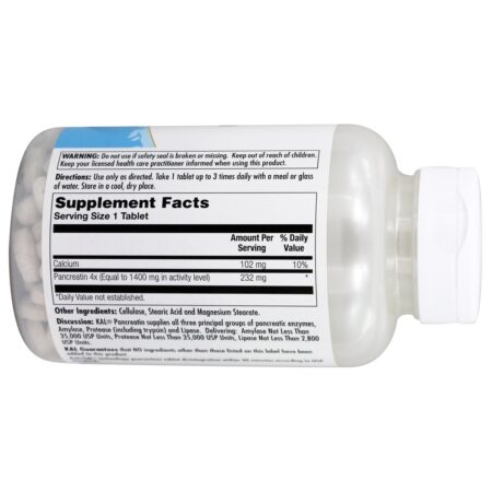 Pancreatina 1400 mg. - 250 Tablets Kal - Image 2