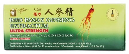 Vermelho Panax Ginseng Extractum Extremista Força 400 mg. - 30 Frasco (s) Prince of Peace