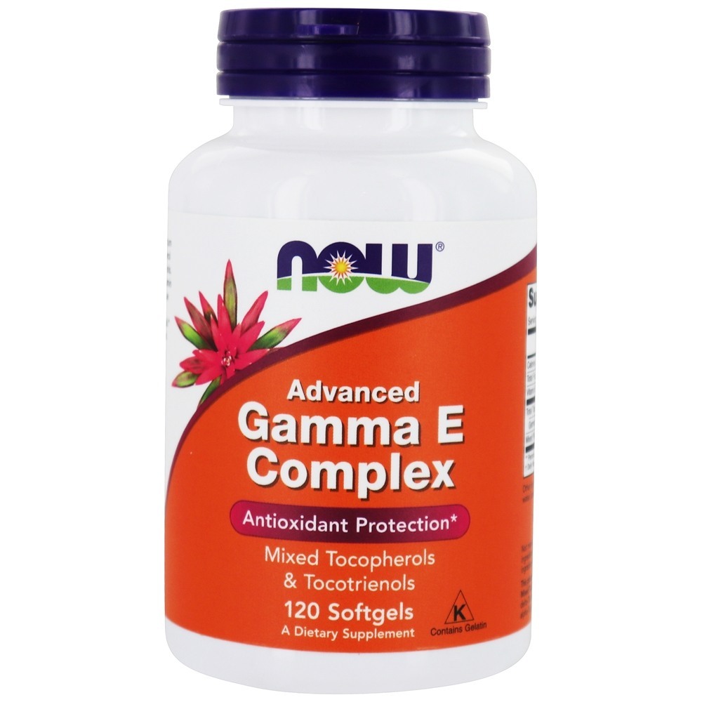 Complexo Gamma E avançado - 120 Softgels NOW Foods