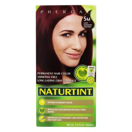 Castanha de Mogno Castanho Claro Cor 5M - 5.6 fl. oz. Naturtint