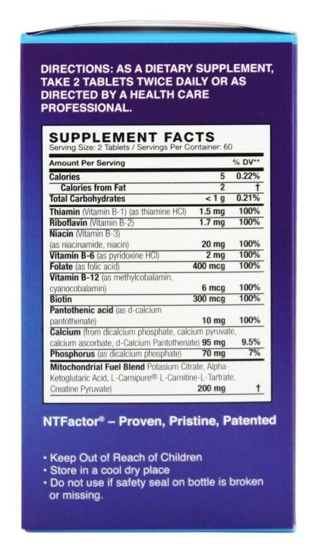 Envelhecimento Saudável com Fator NT - 120 Tablets Nutritional Therapeutics - Image 2