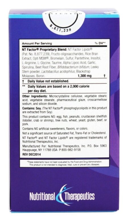 Envelhecimento Saudável com Fator NT - 120 Tablets Nutritional Therapeutics - Image 3