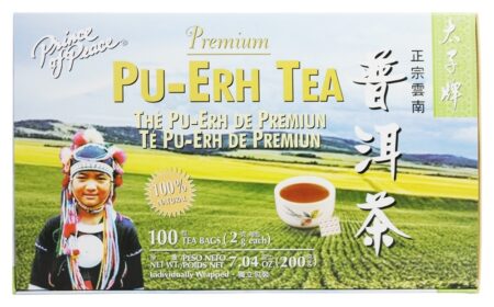 Chá Preto Premium Pu-Erh - 100 Saquinhos de Chá Prince of Peace