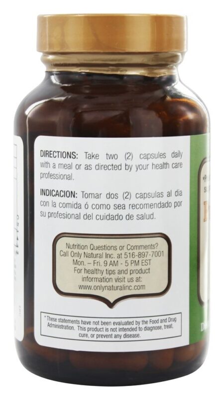 Complexo de sementes de abóbora 700 mg. - Cápsulas 90 Only Natural - Image 3