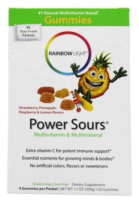 Gomoso Poder Azeda Multivitamina & Multimineral - 30 Pacotes (s) Rainbow Light