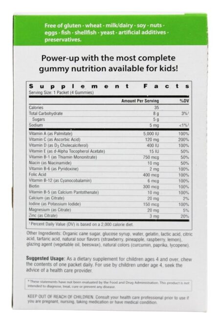 Gomoso Poder Azeda Multivitamina & Multimineral - 30 Pacotes (s) Rainbow Light - Image 2