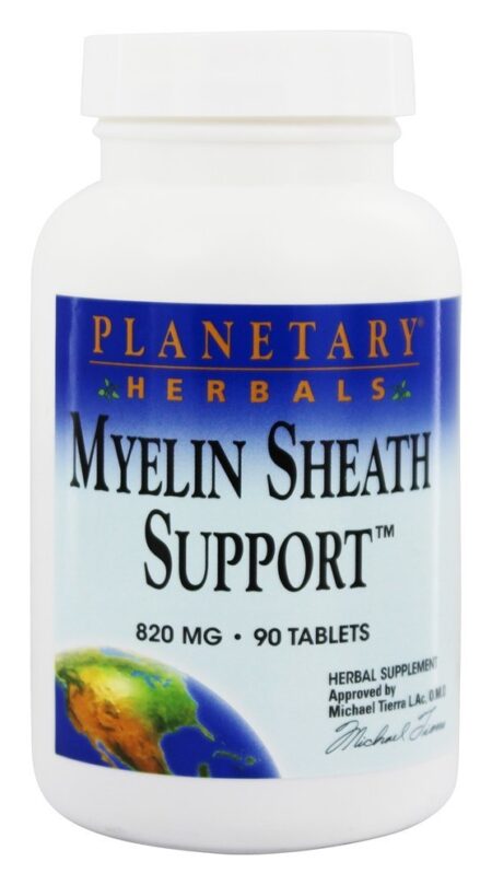 Suporte para Bainha de Mielina 820 mg. - 90 Comprimidos anteriormente com fórmulas planetárias Planetary Herbals